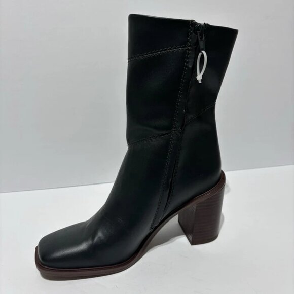 Franco Sarto Women’s Stormy, Dark Green Mid Calf Boots, Size 8 M - Picture 2 of 6